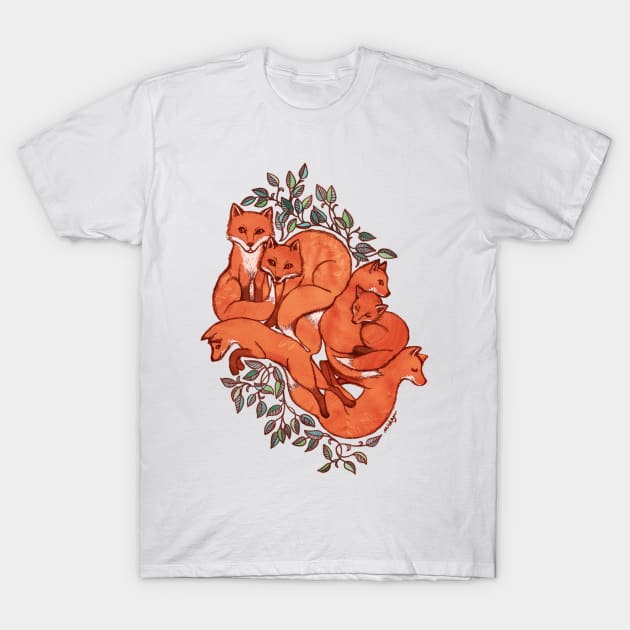 Fox Tangle T-Shirt by micklyn